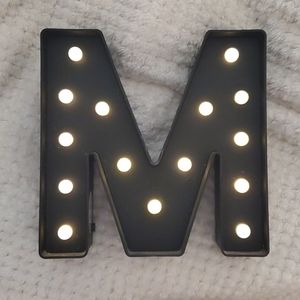 "M" Marquee Light
